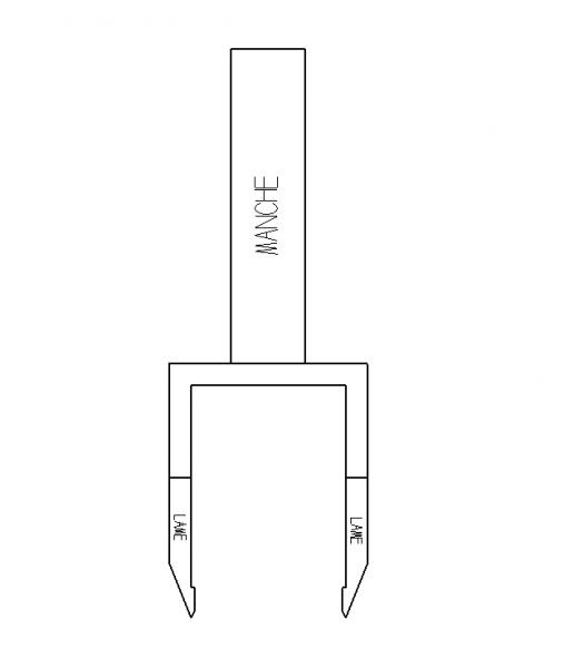 Emporte-pièces manuels à lame usinée